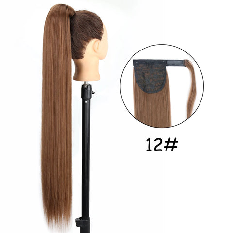 34inches Synthetic Ponytail Hair Extension Clip /Overhead Pony Tail