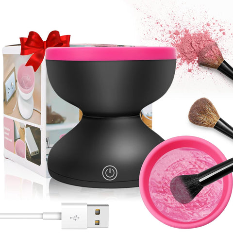 Electric Makeup Brush Cleaner Machine, Portable Automatic Spinner Brush Cleaner Tools