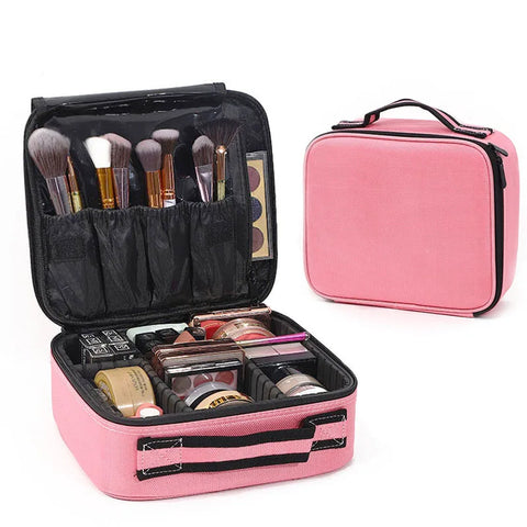 Large Capacity Portable Makeup Bag --for All Your Cosmetic Essentials