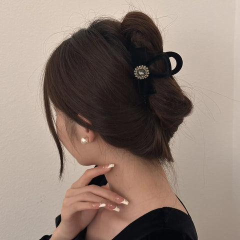 Thick Black Matte Hair Accessories for Women | Elegant Ribbon Headdress Fascinators