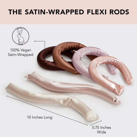 Heatless Hair Curlers for Long Hair | Flexi Rods for Heatless Curls for All Hair Types | Hair Curlers To Sleep in | No Heat Curlers for Short Hair