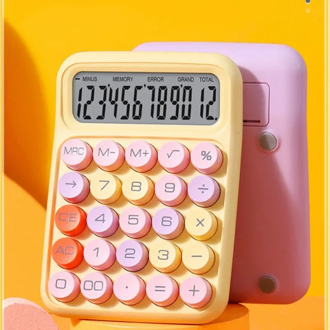 Mechanical Keyboard Calculator Portable Calculator Screen / Vintage Desktop Stationery