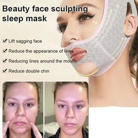 Chin Up Mask V Line Shaping Face Masks /Face Lifting Belt