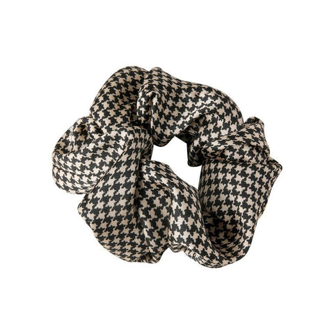 checkered large intestine circle0--leather bands tie