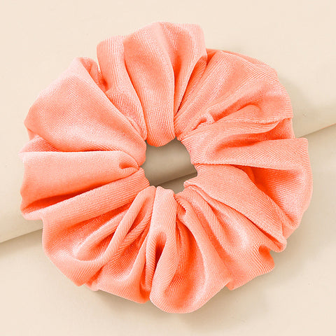Hair Ties for Thick Hair - Solid Color Oversized Intestine Loop Scrunchies