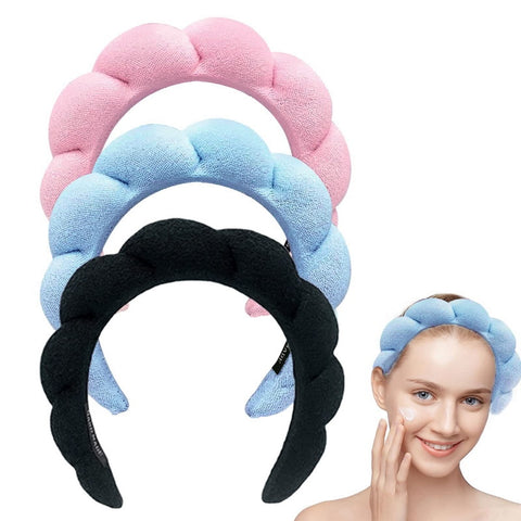 Spa Makeup Bubble Terry Cloth Headband